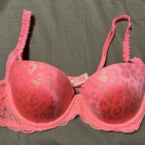 Pink leopard sparkling Pink by Victoria’s Secret Bra
